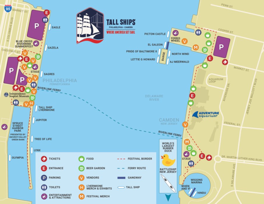 Philadelphia/Camden Tall Ship Festival | Patriot Harbor Lines